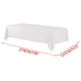 thumbnail image 3 of Disposable Plastic Tablecloth, Heavy Duty Rectangular Table Cover for Party Picnic Banquet, Spill Proof Tear Resistant, Elegant Event Tablecloth, 3 of 8