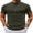 Army Green, variant on Mens Mock Turtleneck Sweater Short Sleeve Slim Fit Turtle Neck Sweaters Casual Basic Tee Ribbed Knit Pullover Tops