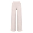 thumbnail image 6 of Women Cotton Linen Pants High Waisted Button Up Straight Leg Trousers Spring Summer Beach Casual Vacation Pant Beige XL, 6 of 9