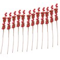 thumbnail image 2 of 12PCS Red Berry Picks Stems Crafts Simulation Decoration Pack Of 10 Festival For Christmas Tree Ornaments,26CM, 2 of 6