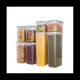 thumbnail image 3 of 1 Juego de Recipiente de Almacenamiento Transparente Sellado con Tapa para Contener Dulces de Cereales, Juego de Caja de Almacenamiento de Alimentos de Cocina, 3 of 8