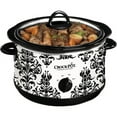 thumbnail image 2 of Crock-Pot SCR450-PT - Slow cooker - 4.5 qt - black damask pattern on white, 2 of 3