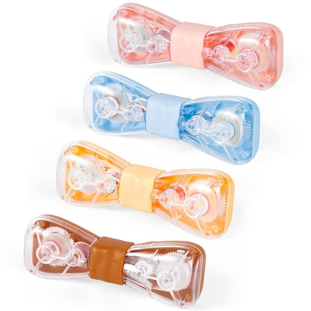 FrostHike 4 Pcs Glue Dots Tape Runner White Out Correction Tape Two-in-One Functional, Dots Glue Tape Roller Dispenser Correction Tape for Scrapbooking Crafts