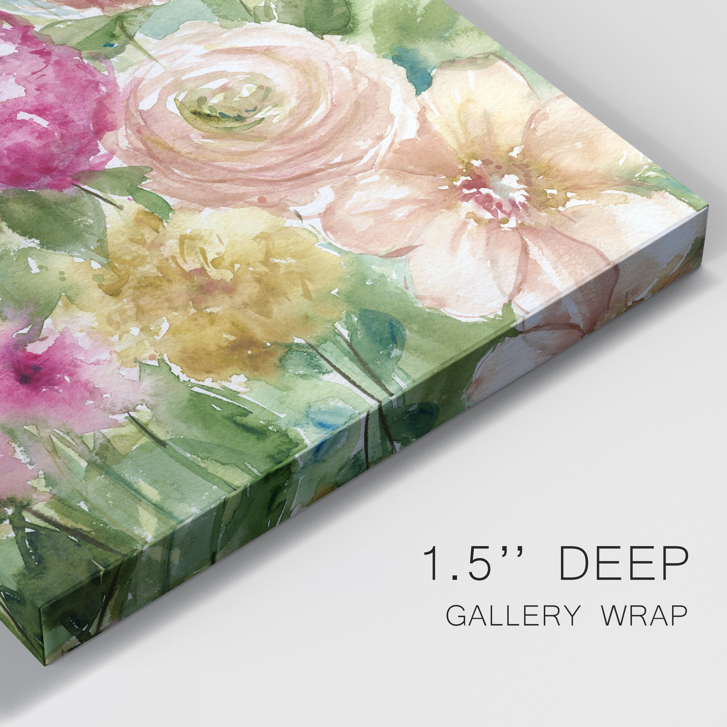 Jardin de Fleurs Premium Gallery Wrapped Canvas - Ready to Hang - 18 x 27