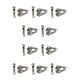 thumbnail image 1 of Yuarrent 10 piezas de ganchos de metal para pantalones, sujetadores de galvanoplastia antioxidantes extraíbles portátiles reutilizables, vestidos, Blanco plateado 10piezas Yuarrent CBP131595, 1 of 4