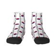 thumbnail image 7 of Women Men Athletic Socks South Korean Flag Cushioned Quarter Ankle Socks, 7 of 7