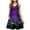 Purple, variant on Uaswgudfs Sleeveless Embellished Midi Dress for Women - Feather & Bead Accents Party Sundress with Lightweight Flowy Fabric for Summer Casual Occasions