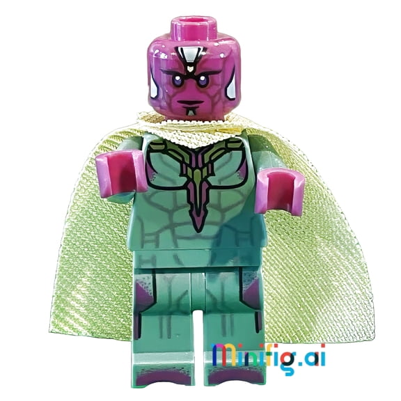 LEGO Marvel Super Heroes Vision Minifigure from set 76067