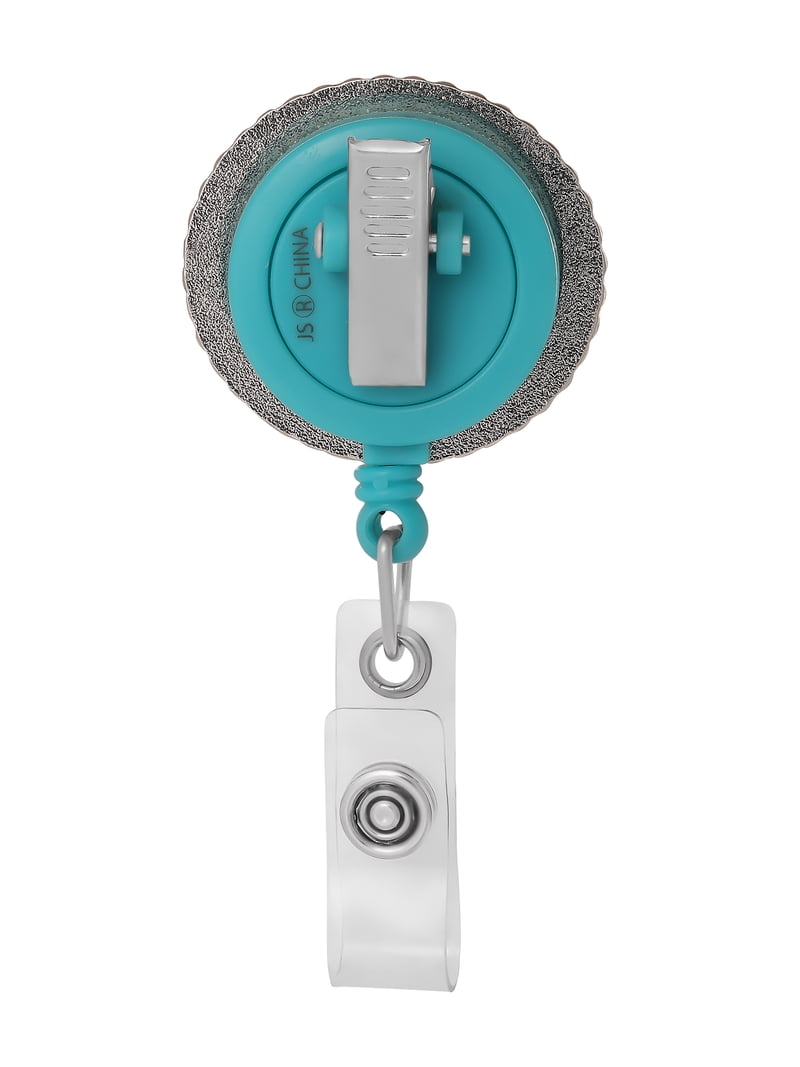 Jessica Simpson Western Faux Turquoise Badge Reel, Retractable ID