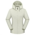 thumbnail image 1 of IMENGL Veste d'Alpinisme Extérieure Ajustée à Capuche avec Poche, Beige 4TG, Taille M-5TG, 1 of 2