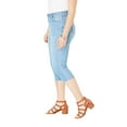 thumbnail image 2 of Roaman's Plus Size Denim Capri With Invisible Stretch Pants, 2 of 4