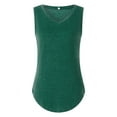 thumbnail image 6 of nvzhuang Women Vest Tops, Sleeveless Solid Color Casual Party Street Fall Spring Summer Loose Tops, 6 of 9