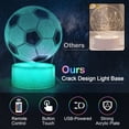thumbnail image 7 of Football Night Light, 16 Color Cracked Design Night Light with Remote, Room Decor, 7 of 7