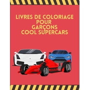 Livres de Coloriage pour Garons Cool SuperCars: Voiture de course F1, Voitures de sport automobile de Formule 1 en action, Cool SuperCars, Livre de . garons du futur enseignant Fre 0129403695