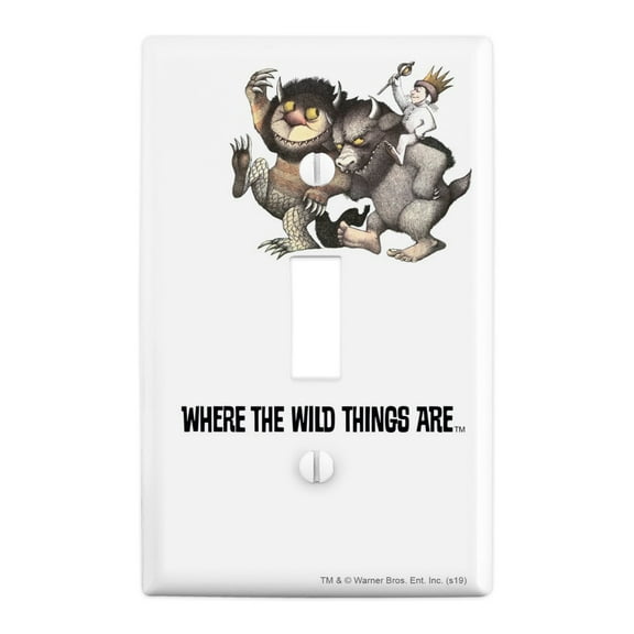 Where the Wild Things Are March Plastic Wall Decor Toggle Light Switch Plate Cover