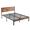 Brown/Full, variant on Alvantor Metal Platform Bed Frame with Headboard & Footboard - No Box Spring Needed, 800LBS Sturdy Wooden Slats Support, Industrial Style