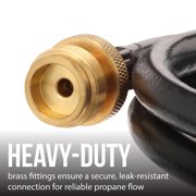 Expert Grill 4 ft. Propane Adapter Hose with Brass Fittings for 1 lb. to 20 lb. Tanks