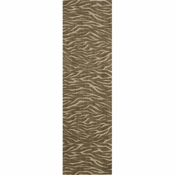 Nourison Cosmopolitan Cocoa Area Rug Cocoa 2'3" x 8' Runner