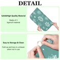 thumbnail image 6 of Turquoise Christmas Snowflake Pattern Dish Drying Mat for Kitchen 1 Pack, Ultra Absorbent Microfiber Dishes Drainer Mats,16x18in(41x46cm), 6 of 6