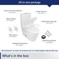 thumbnail image 6 of Ace 1.6 GPF Dual-Flush Toilet Modern Elongated One-Piece Toilet for Floor Mounted Glazed Surface (Seat Included) DV-1F52102R, 6 of 12