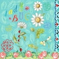thumbnail image 3 of Del Sol, Ani 15x15 Black Modern Framed Museum Art Print Titled - Nature Garden with Ladybug, 3 of 5