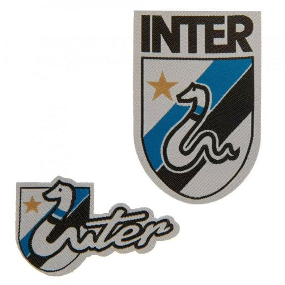 Inter Milan FC Logo Iron On Patch Set (Pack of 2)