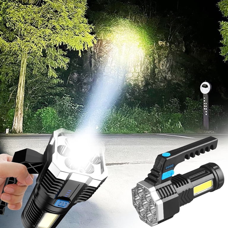 brightest rechargeable flashlights 99,000 Lumens, Super Bright LED Flashlight High Lumens with USB Cable, 5 Modes Waterproof Flashlight Powerful Flash Light for Home Camping Hiking the HX6R flashlight packs advanced features into a pocket The 7 Best Rechargeable Flashlights