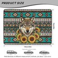 thumbnail image 7 of DISNIMO Trunk Liner for SUV Wolf Sunflower Aztec Print Heavy Duty Car Cargo Mat with Non-Slip Backing Machine Washable Dog Seat Cover Suitable for Most Car Models, 7 of 7