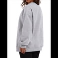 thumbnail image 1 of Sudadera de Gran Tamaño para Mujer, Cuello Redondo, Larga, Jersey de , Ropa de Moda de Otoño con Bolsillo Gris XXL, 1 of 9