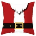 thumbnail image 1 of Jusqu'à 65% de Réduction Housse d'Oreiller SMihono Christmas, Forme Flocon de Neige, Forme Père Noël, Rouge Classique de Noël, 1 of 1