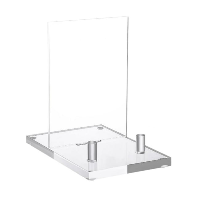 Puntos de placa para visualización, soporte de pantalla transparente soporte de cuadro de imagen de soporte de placa vertical para cocina de la