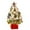1031B, variant on Artificial Christmas Tree with Ornaments LED String Lights Pine Cones Decorative Bow and Wooden Base for Indoor Display