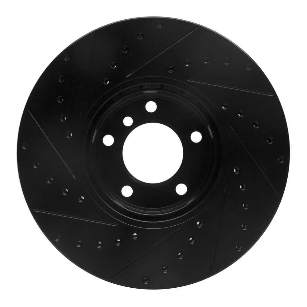 Dynamic Friction Company 633-31051R DFC Brake Rotor - Drilled And Slotted - Black