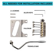 Vega-Trem VT2ND Teletrem Classic Telecaster Guitar Tremolo Bridge For Tele No Mods Easy Installation
