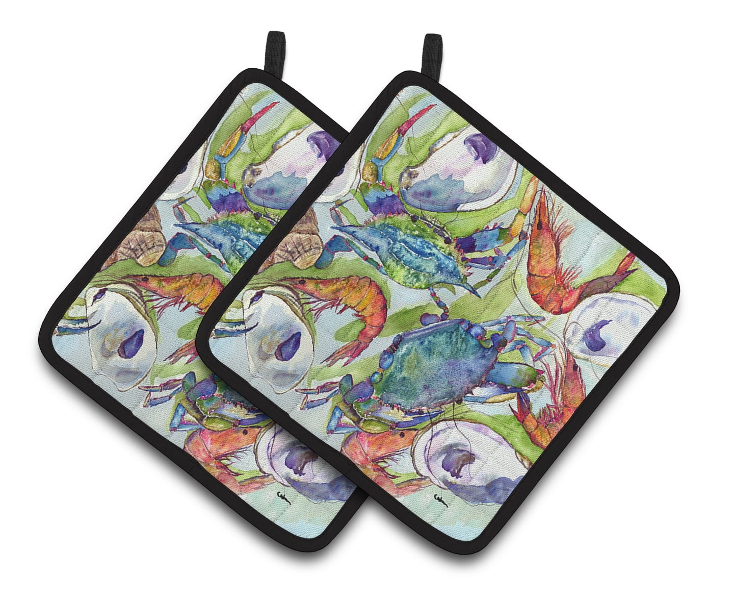 Crab Pair of Pot Holders