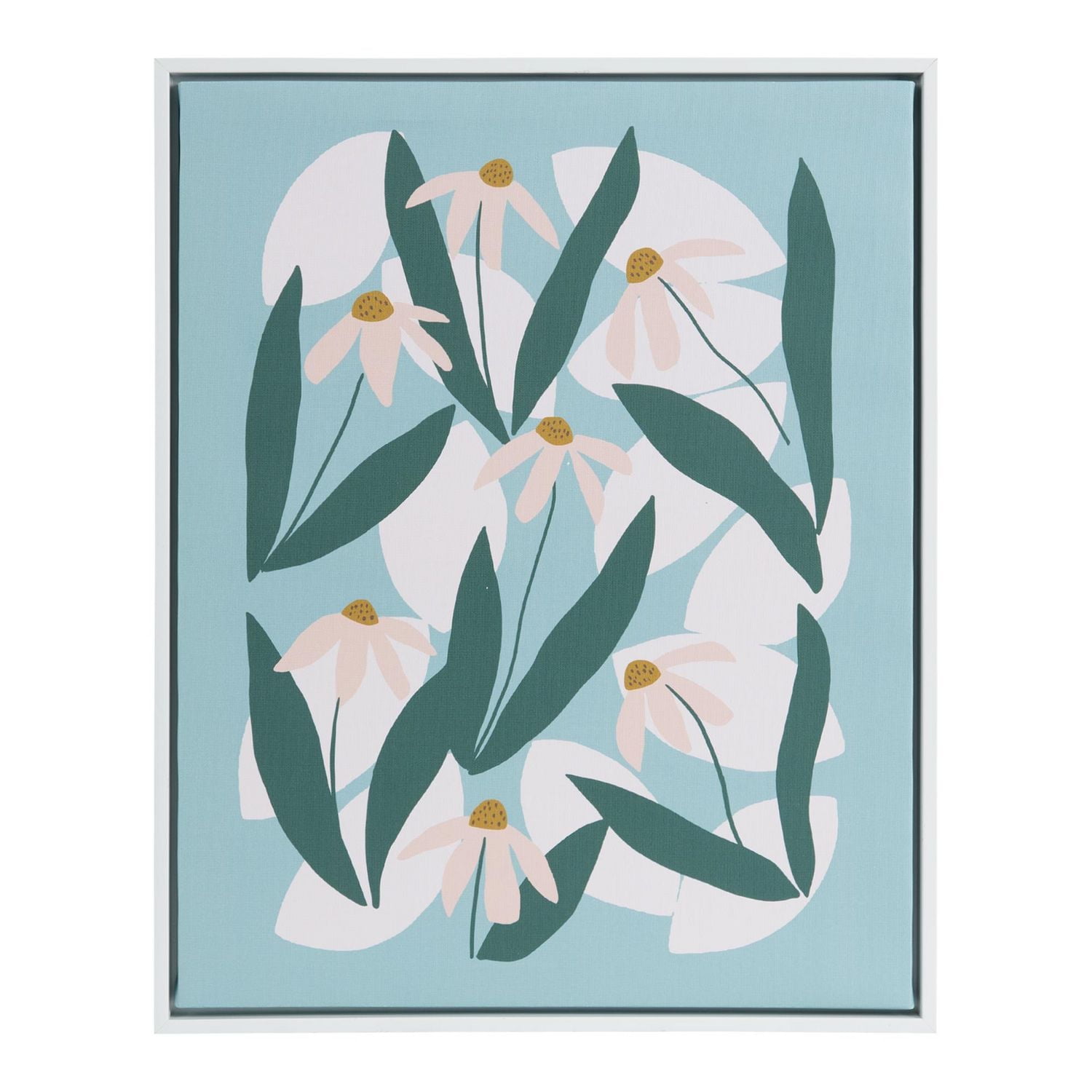 hometrends Serenna Rudbeckia Canvas Framed Art