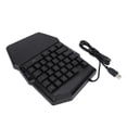 thumbnail image 2 of Teclado para juegos con una sola mano, con cable USB, retroiluminación RGB, 35 teclas, miniadaptador convertidor de medio teclado para juegos, 2 of 5