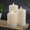Winter White, variant on LumiPur Flameless Candles, Flickering LED Battery Operated Wax Pillar Candle, Linen White, 3-Pack
