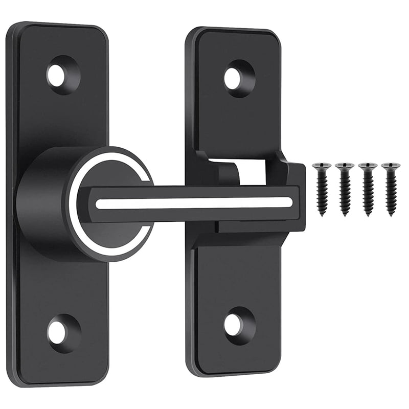 Luminous Barn Door Lock,Sliding Barn Door Latch,180 Degree Heavy Duty