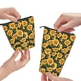 thumbnail image 3 of Picia Vintage Black Plaid Sunflower Print Telescopic Pencil Case, Telescopic Pen Holder Telescopic Pencil Pouch Bag Stationery Pencil Case Box Storage Organizer Makeup Bag, 3 of 6