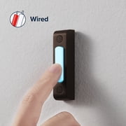 Heath Zenith Heath Zenith Oil-Rubbed Bronze Metal Wired Lighted Push Doorbell Button