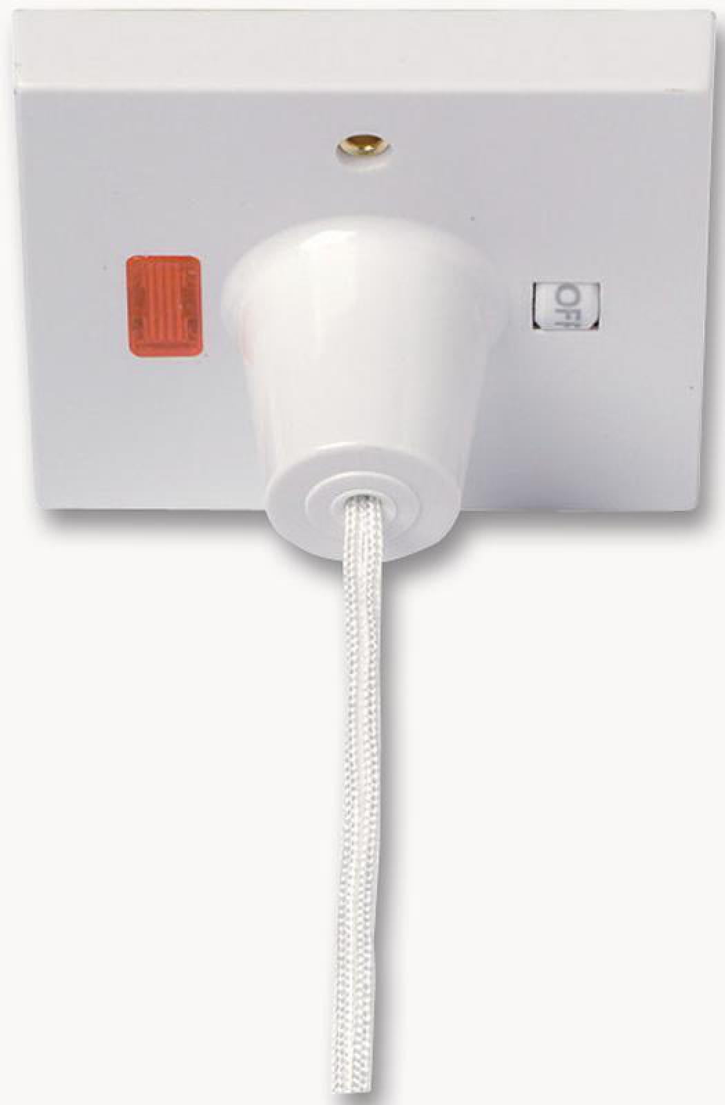 CLICK - 45A DP Pullcord Switch with Mechanical 'On/Off', Square ...
