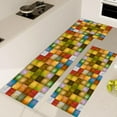 thumbnail image 3 of Farmhouse Kitchen Rug Sets 3 Piece,Colorful Rugs Non Slip Kitchen Rugs and Mats Set,Boho Patchwork Rugs for Floor Washable Kitchen Floor Rugs for Hallway Laundry Room 20x32+20x47+20x59 Inch, 3 of 3