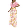 thumbnail image 1 of Traje de dos piezas informal de moda con cintura deportiva y estampado floral de verano para mujer Wmkox8yi  bvn598, 1 of 8