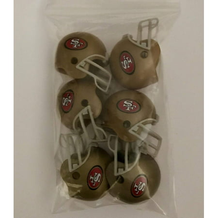 6 Pack San Fransisco 49ers 2017 Helmet Mini Football 2