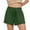 Green, variant on Hienoo Women's Plus Size Casual Drawstring Shorts Solid High Waist Loose Fit Shorts, Sizes S-5XL