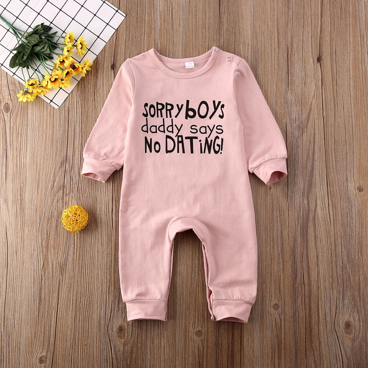 Yinyinxull Newborn Infant Baby Girls Letter Print Romper Bodysuit Jumpsuit Clothes Outfits Pink 12 18 Months Walmart Com