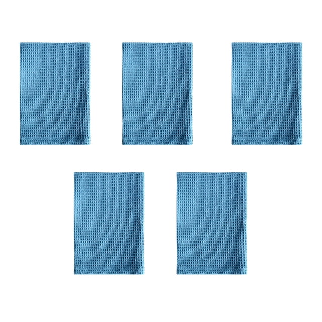 5 paños de cocina de algodón absorbentes de color puro para lavar platos, paños de cocina quitamanchas