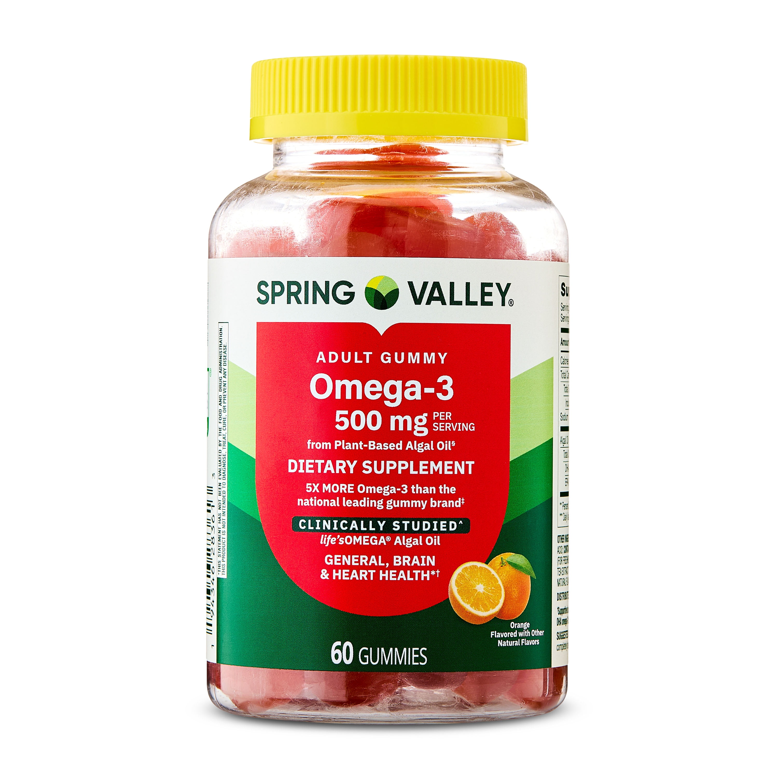 Spring Valley Omega-3 from Algal Oil Gummies for Brain and Heart