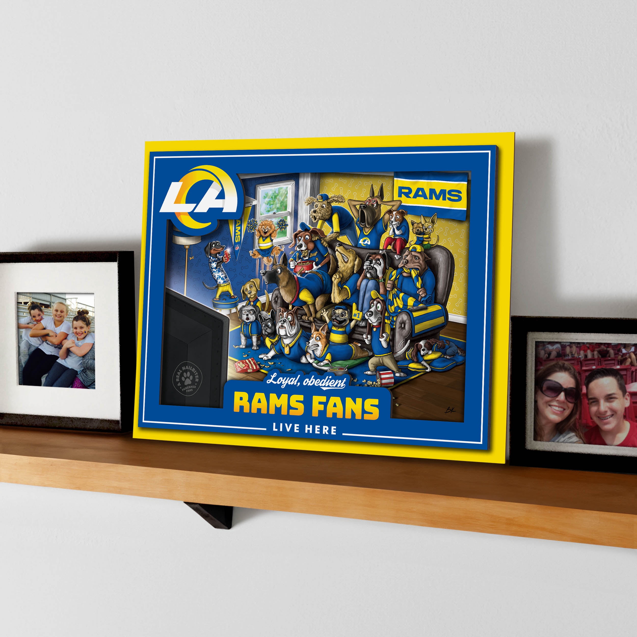 YouTheFan NFL Los Angeles Rams Purebred Fans Wall Art
